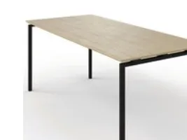 Kantinebord Zignal med stoleophæng Ø48 180x80 cm bøg