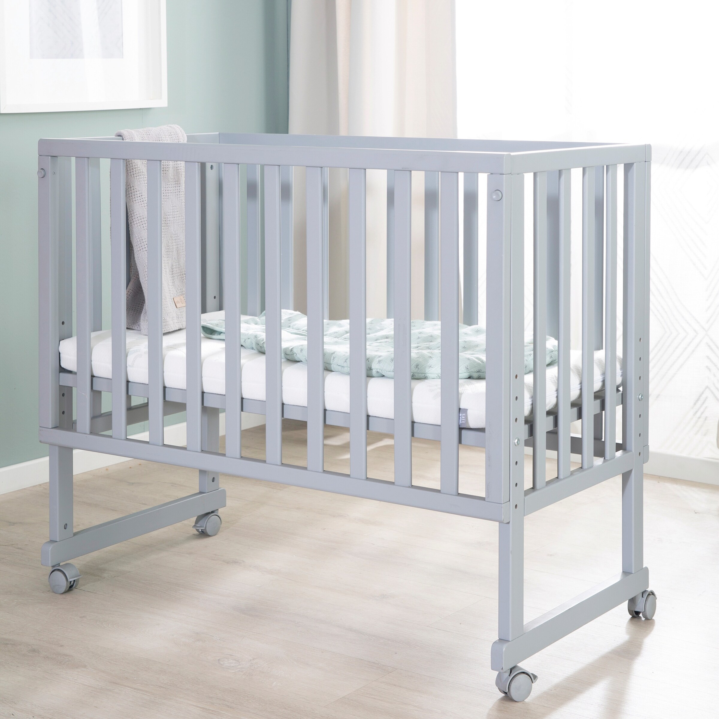 roba Stuben- & Beistellbett 3in1 mit Barriere + Matratze