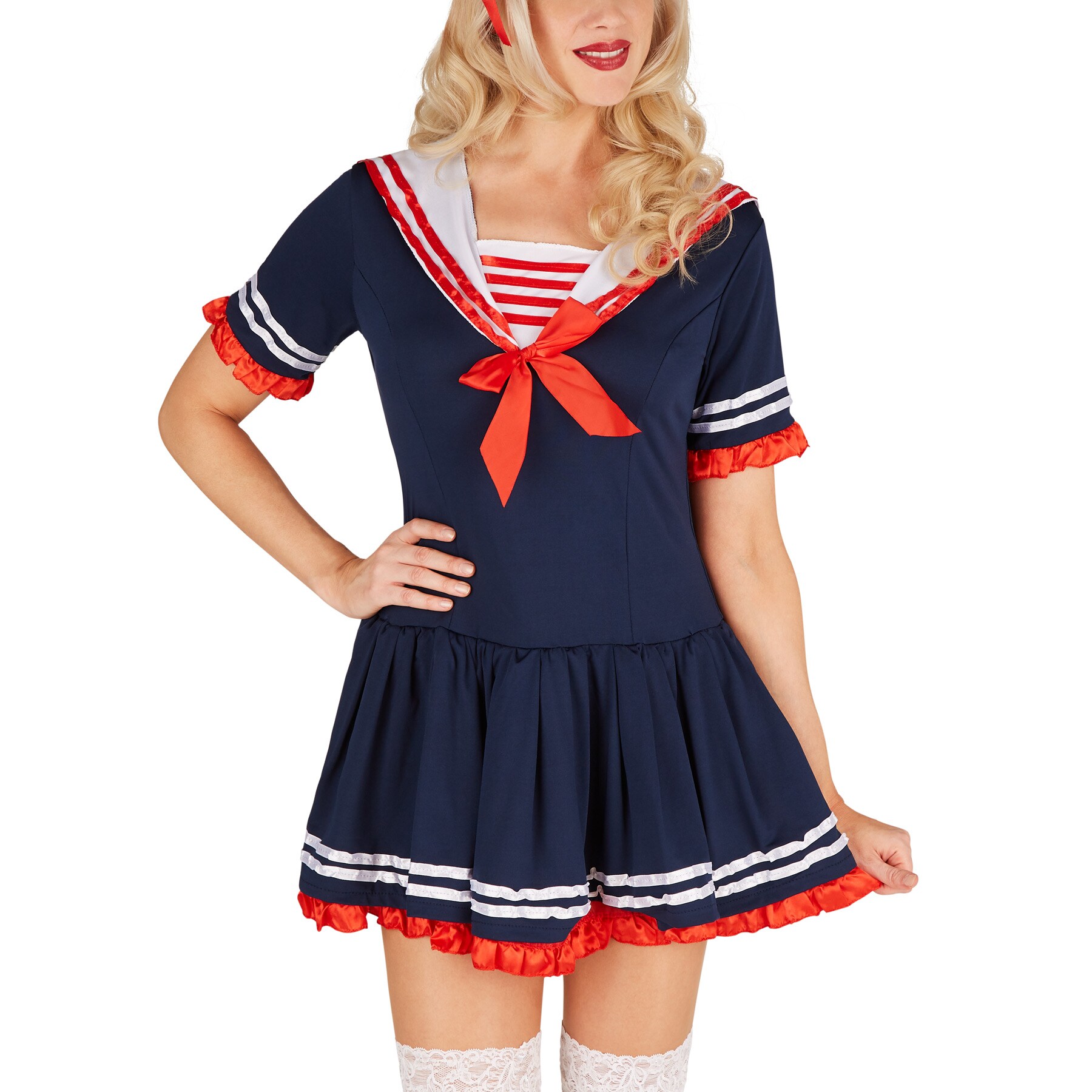 tectake® Frauenkostüm Marine-Lady