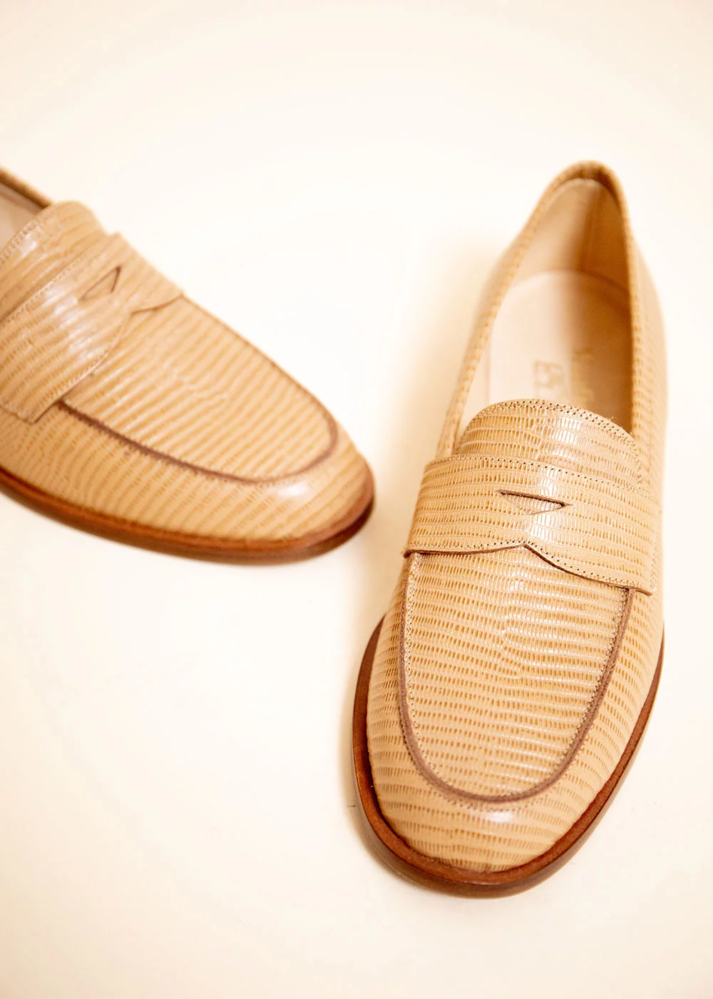 MOCASSIN ROMA LEZARD BEIGE