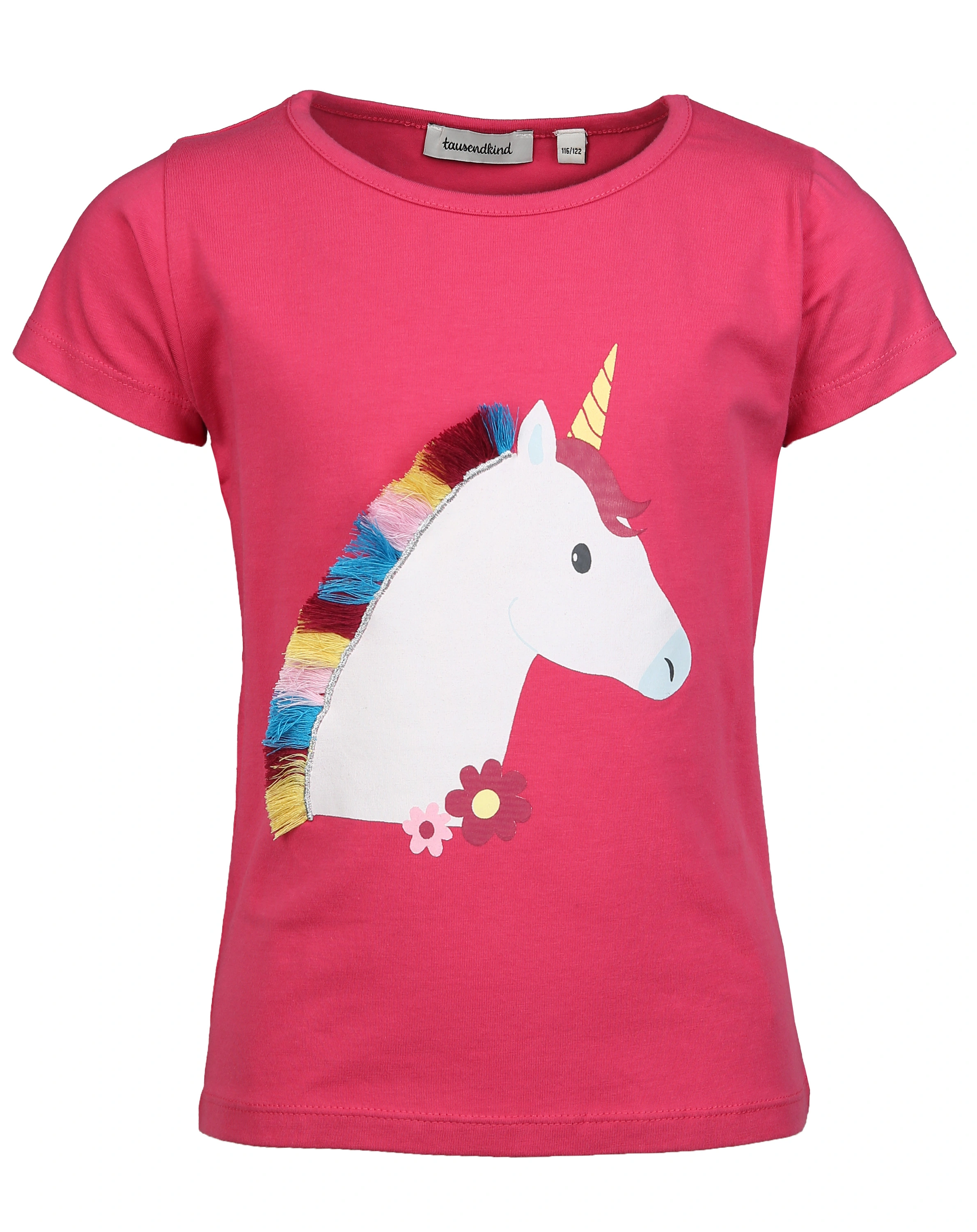 T-Shirt BUNTES EINHORN in pink