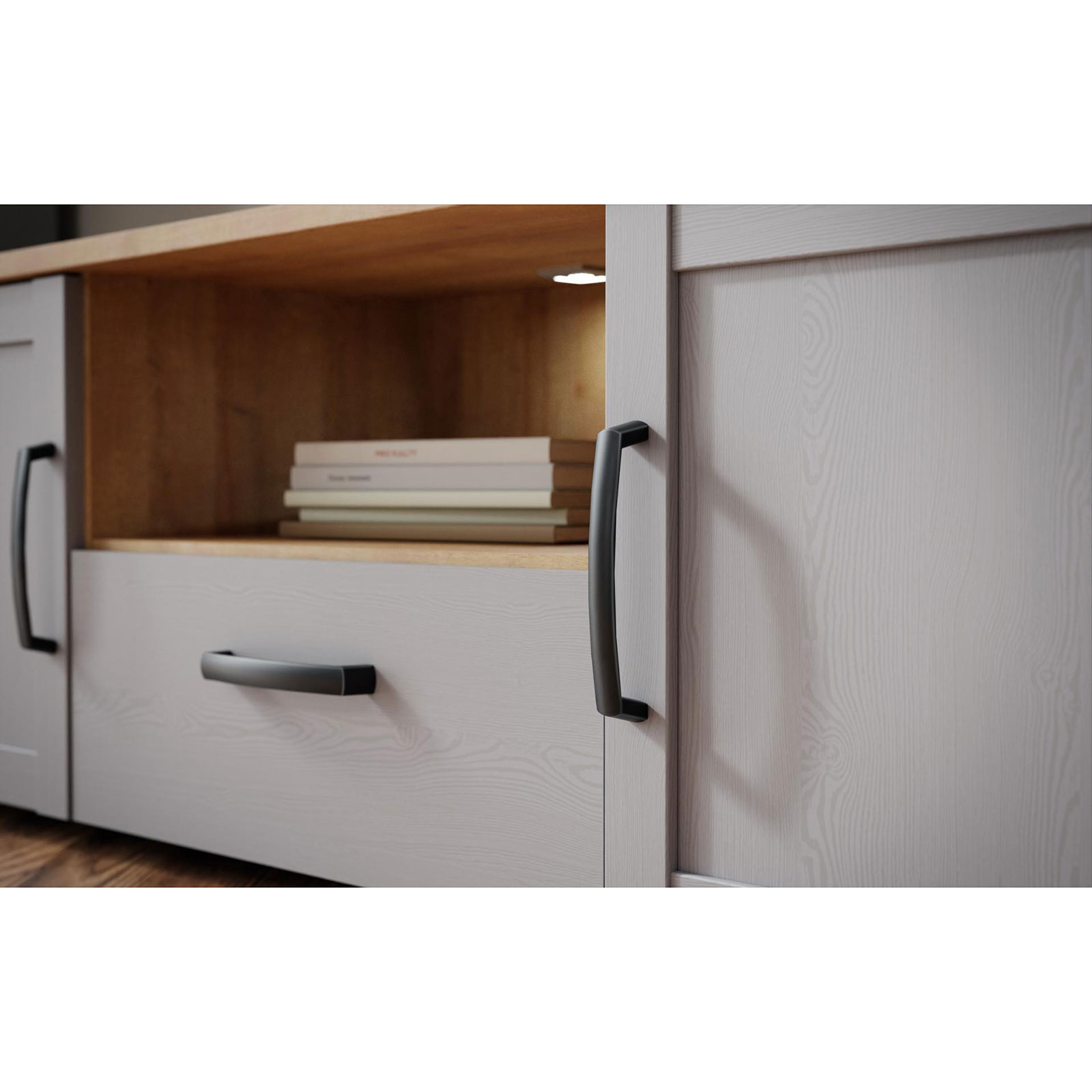 Lowboard - Eiche grau - Riviera Eiche - 166 cm breit
