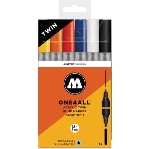 MOLOTOW™ ONE4ALL Acrylic Twin 6er-Sets
