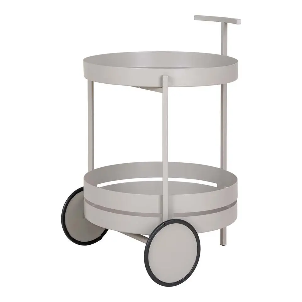 Hioshop Beja barwagen 2 planken grijs