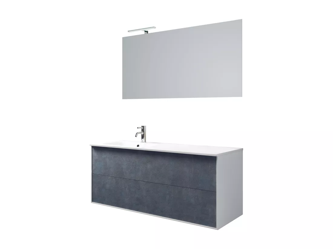 Ensemble de salle de bain vasque SX 4 pièces IGEA blue pierre