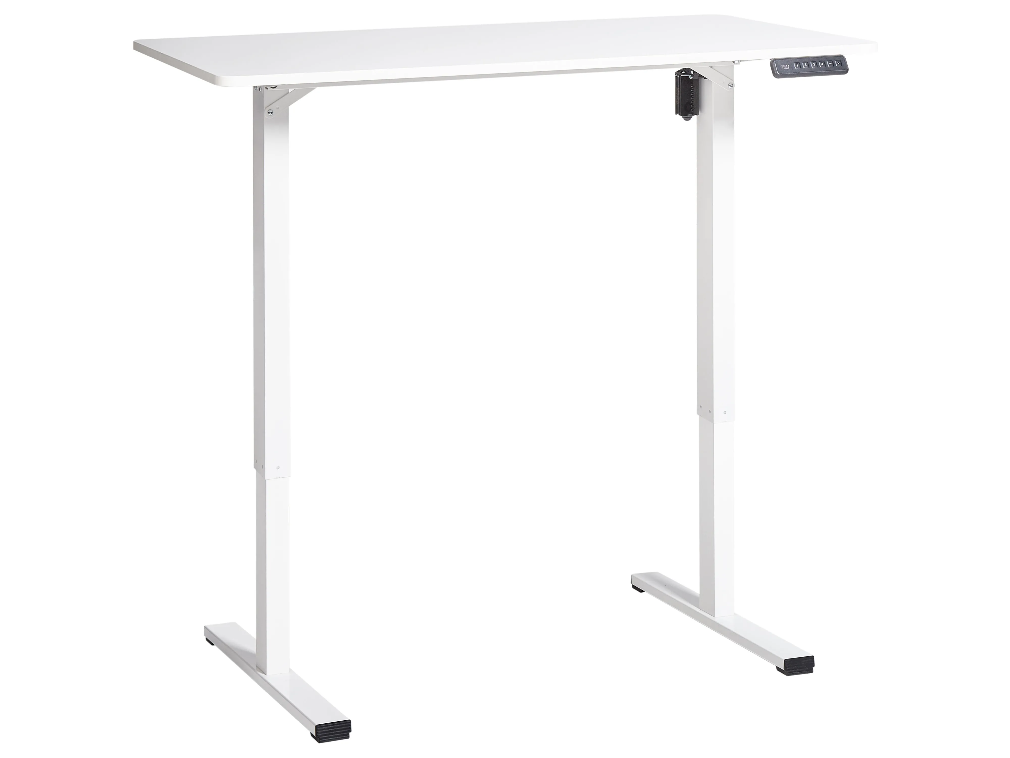 Elektrisch verstelbaar sta-bureau TAVARES Wit 120 cm 60 cm