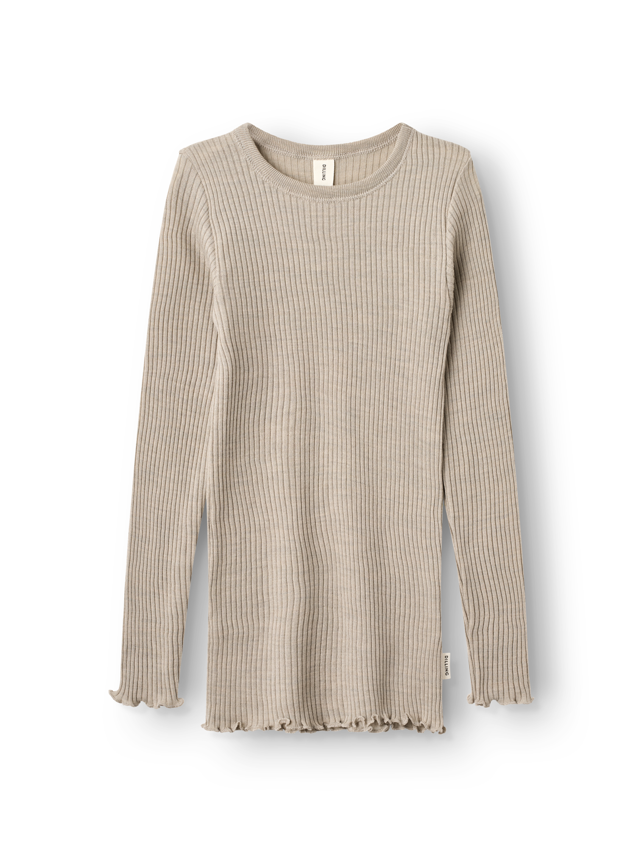 Shirt met ruches van merinowol voor kinderen