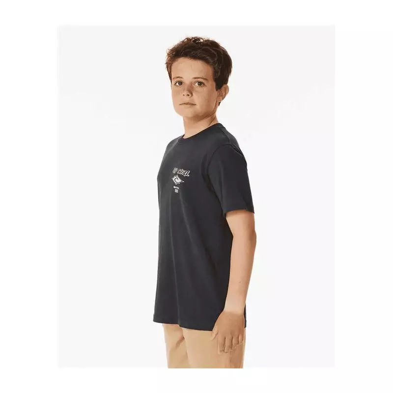 Teeshirt junior RIPCURL Fadeout Icon Tee - Boy Black/Purple 8