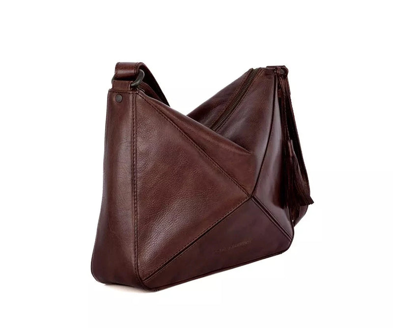 Spikes & Sparrow Apache Lila Crossbodybag Dark Brown
