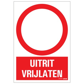 Pickup bord uitrit vrijlaten 23x33 cm