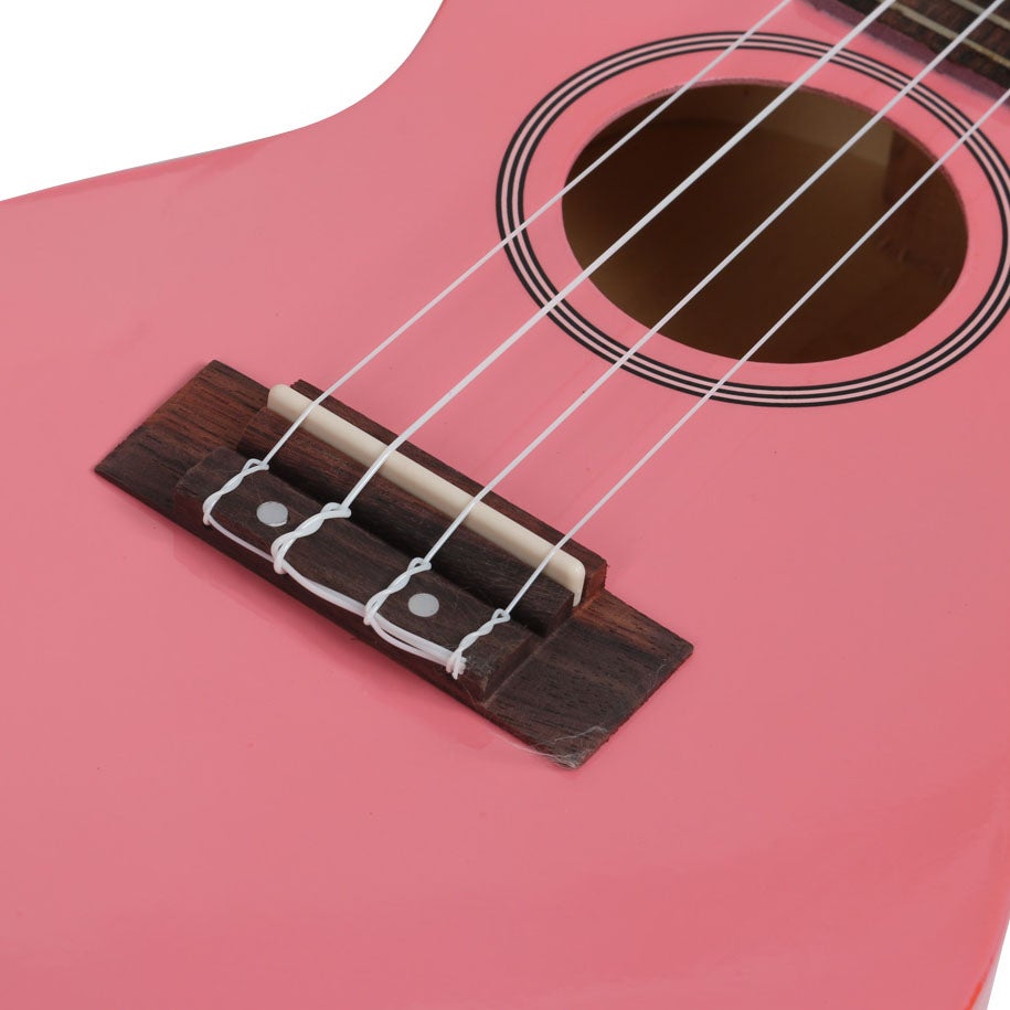 Fazley K23P-W concert ukelele roze
