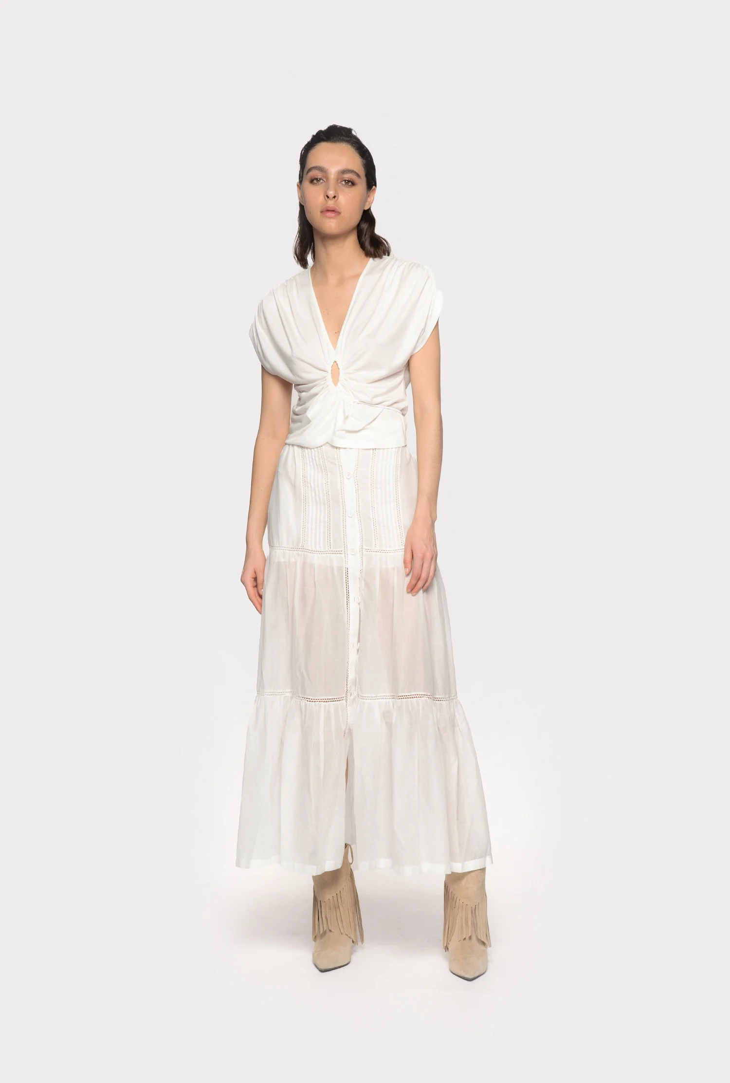 Jupe longue | Blanc