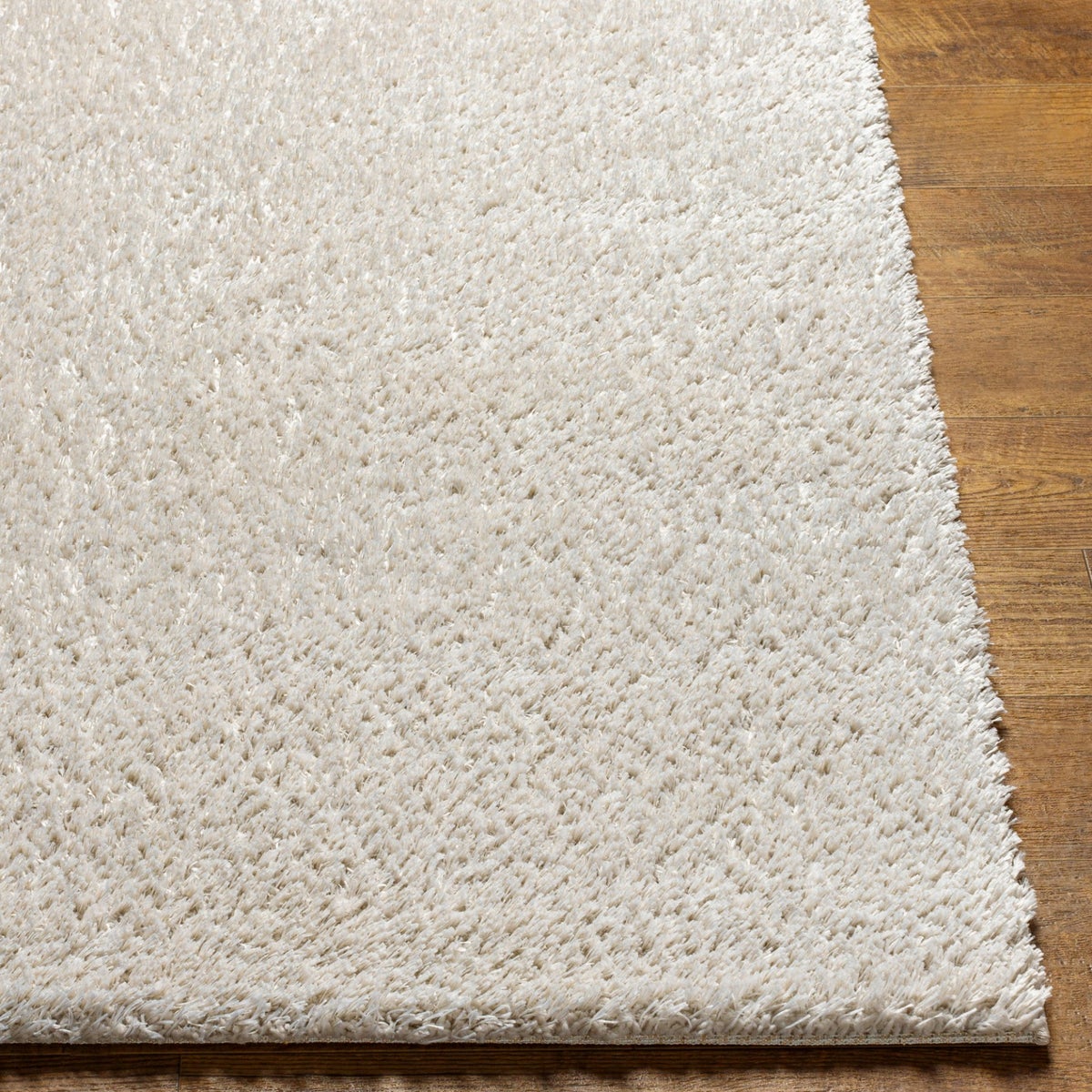 Modern hoogpolig shaggy vloerkleed, wit/grijs, 160x213 cm, ADLEY