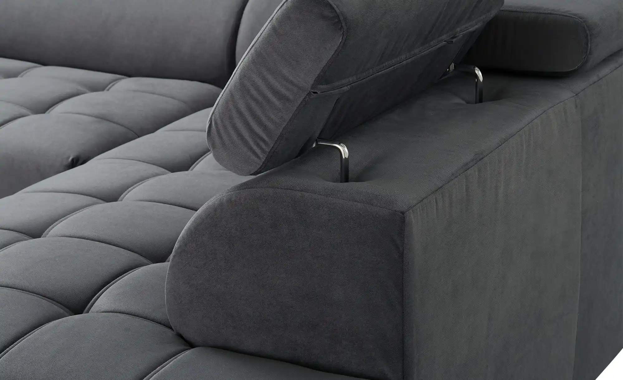 uno Ecksofa aus Mikrofaser Carrara