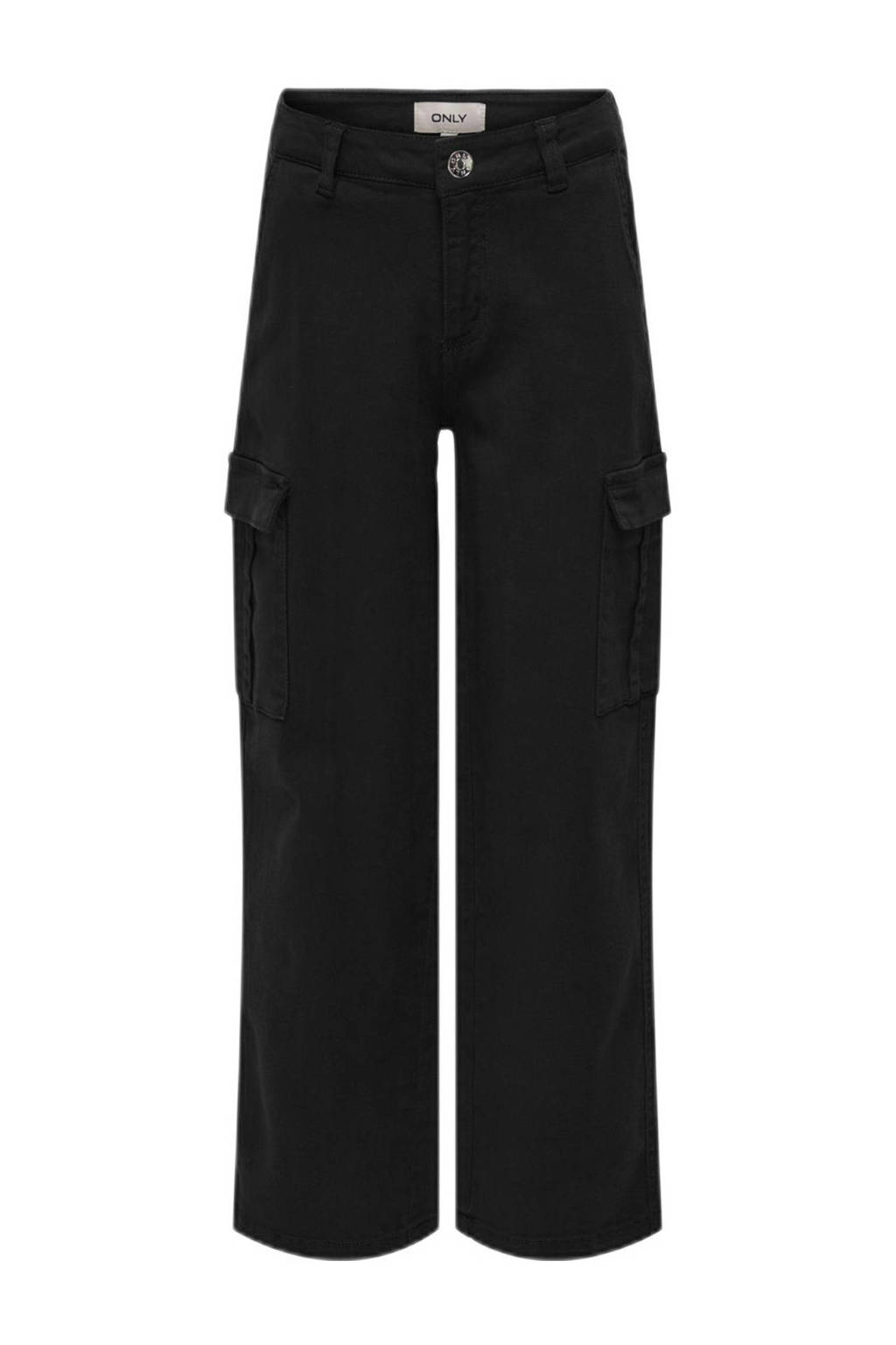 ONLY straight fit cargobroek KOGYARROW-VOX zwart
