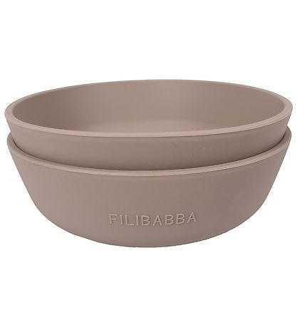Filibabba Sk?l - Silikone - 2-Pak - Warm Grey