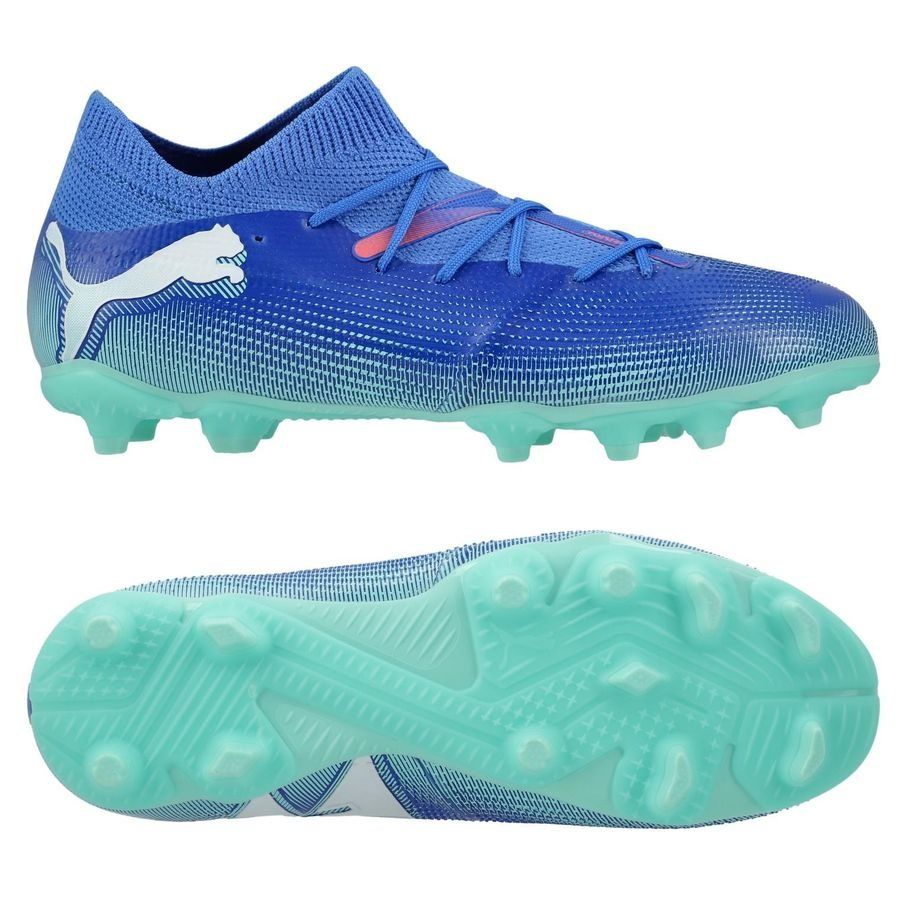 PUMA Future 7 Match FG/AG Formula - Bleu/Blanc/Bleu Enfant