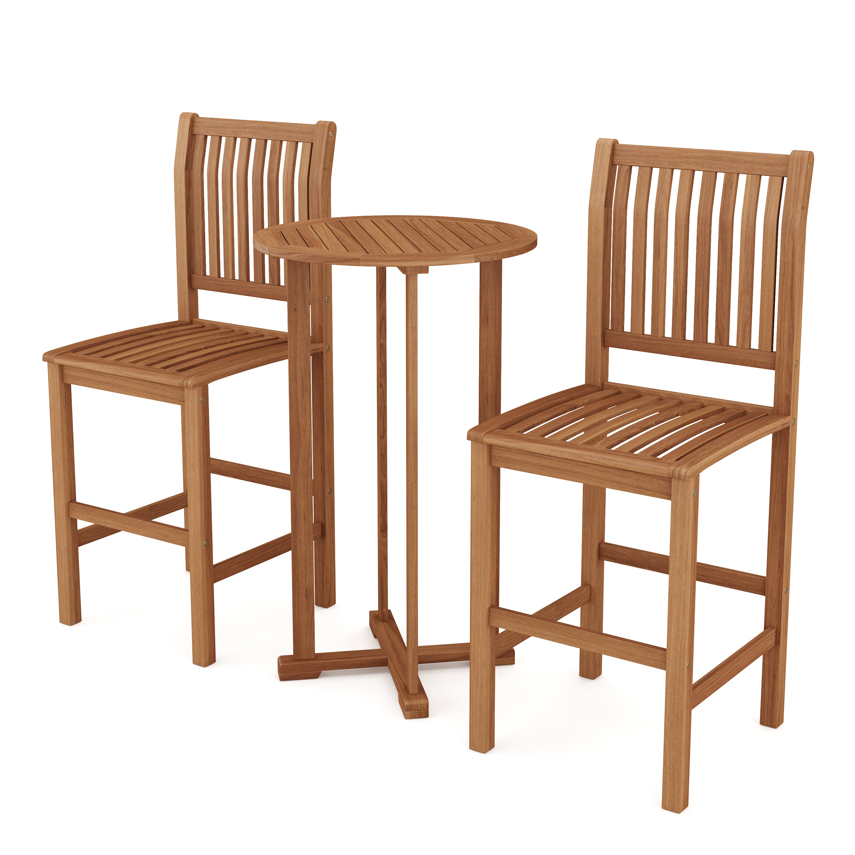 Gartenbar Set Holz PERUGIA 3-teilig