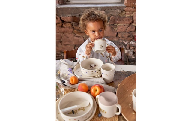 LÄSSIG Lätzchen »2er Set Little Mateys Spicy Orange 80 x 36 cm« 2x Armel-Latzchen,