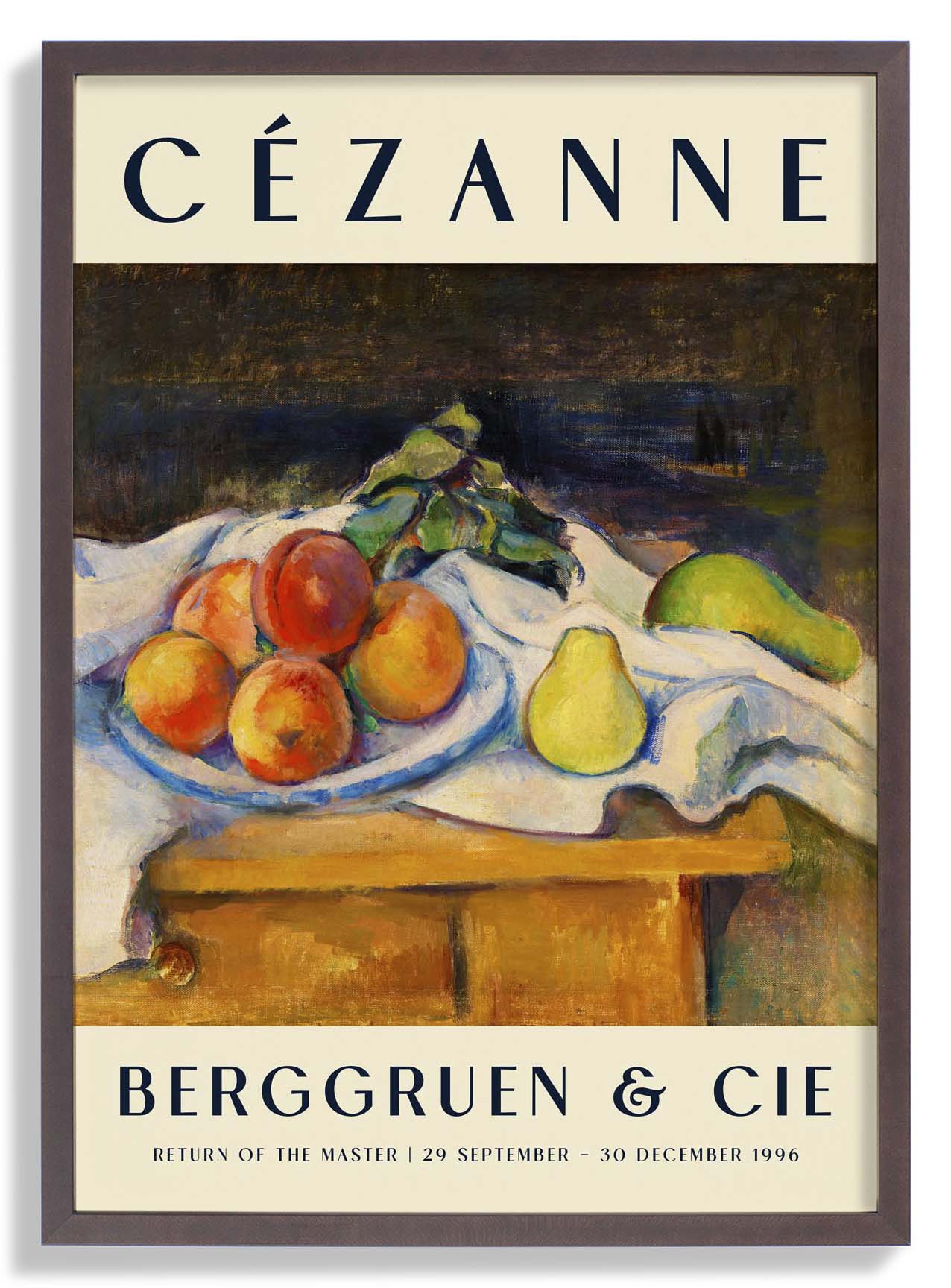 Früchte auf einem Tisch Kunstausstellung von Paul Cézanne