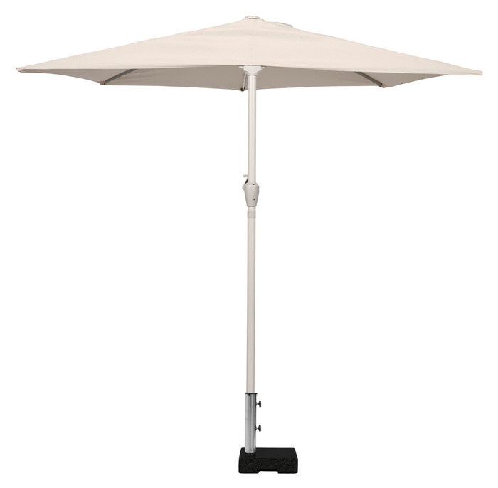Parasolfod halvrund B45 x D28 x H8/30 cm sort