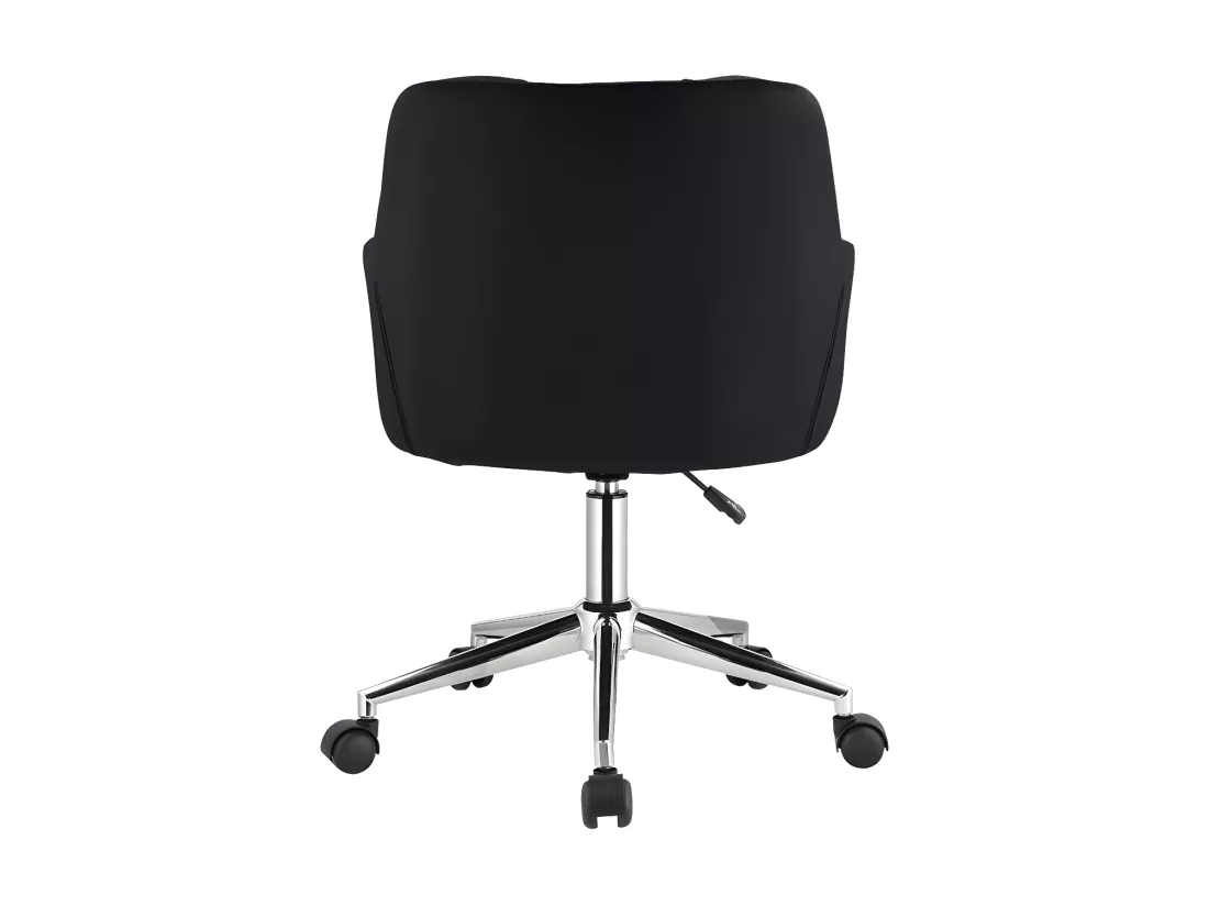 Chaise de bureau - Velours - Noir - Hauteur réglable - PEGA de Pascal Morabito