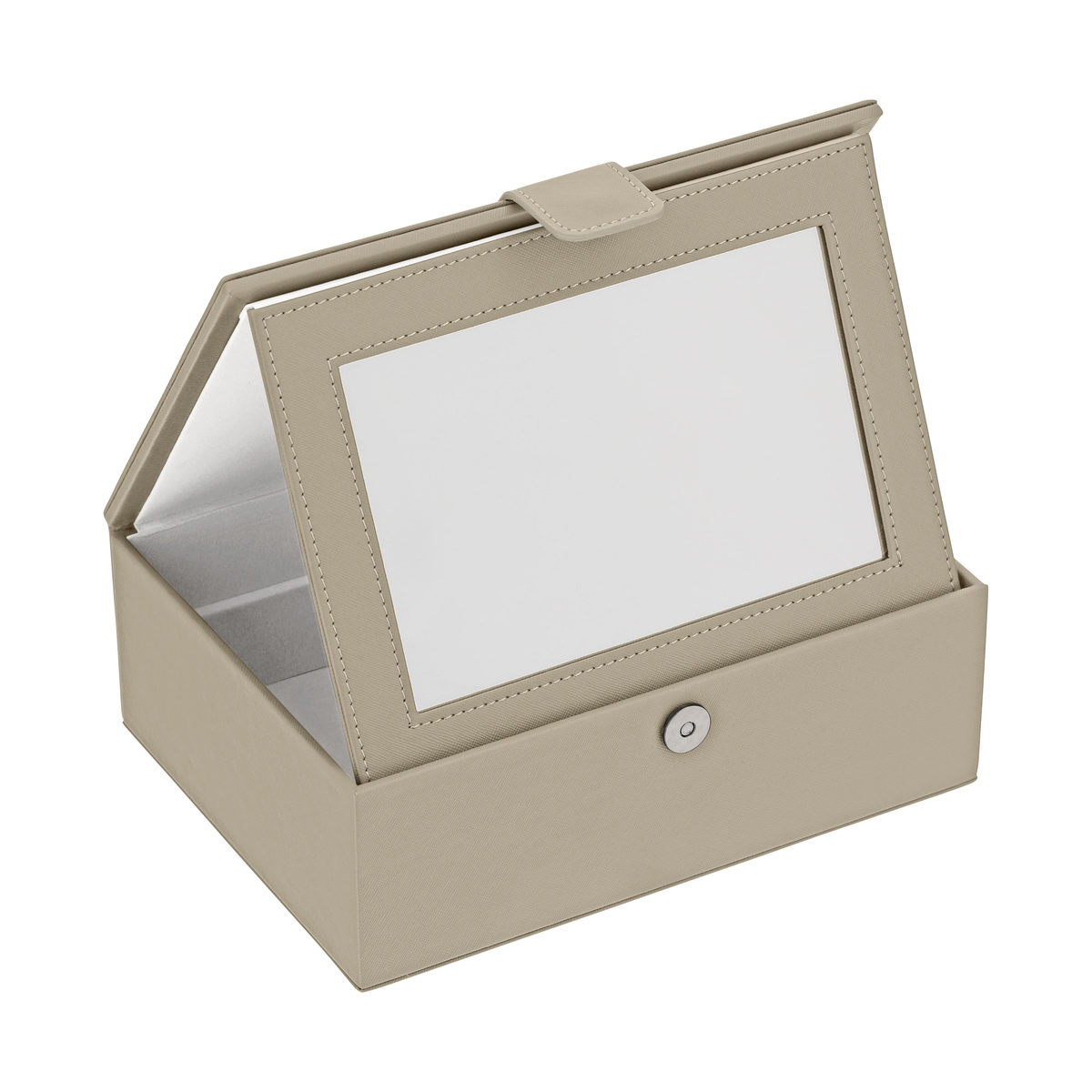 Coffret bijoux beige
