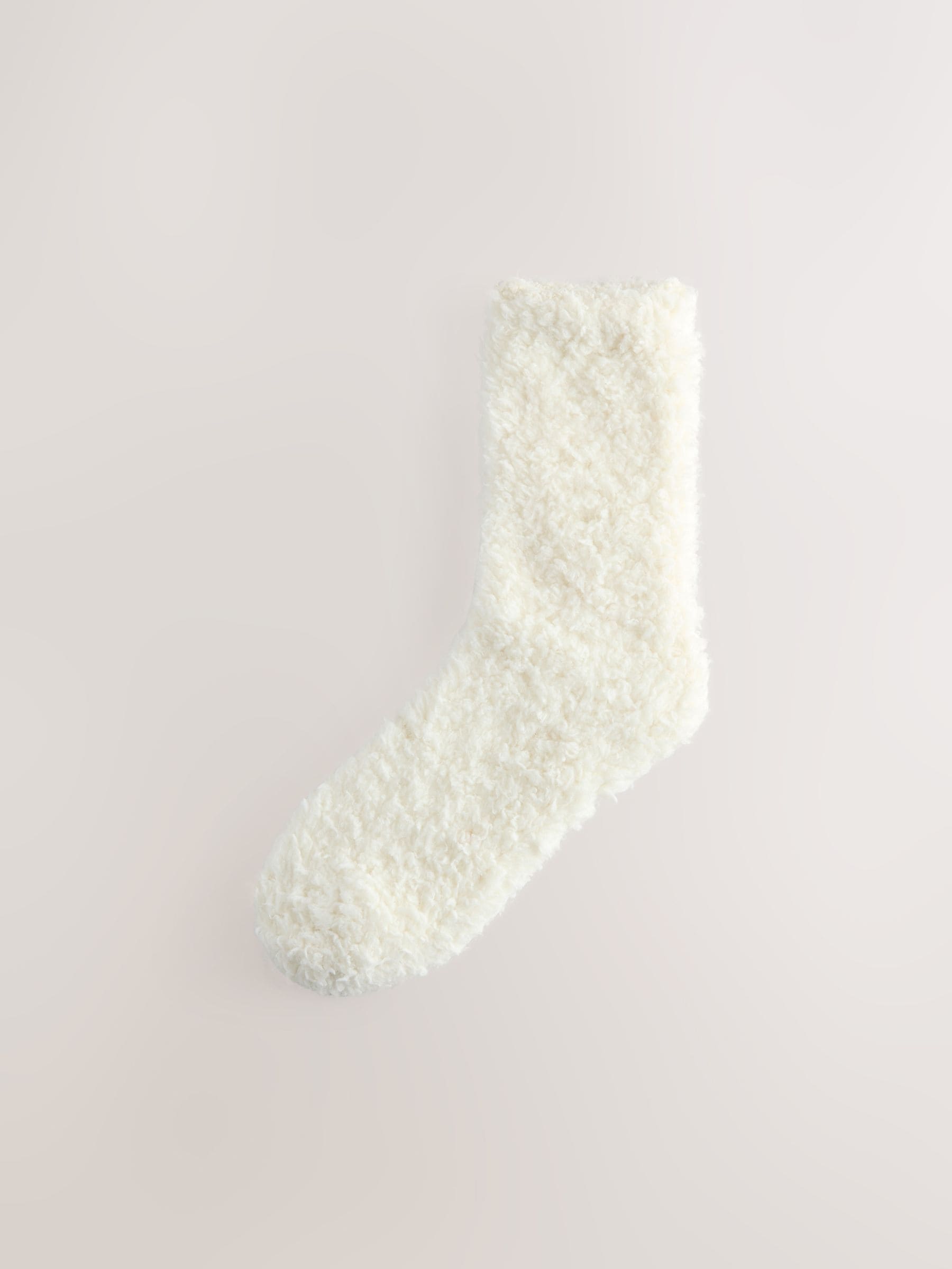 Chocoladebruin/Ecru - Teddy Borg Cosy Socks 2 Pack
