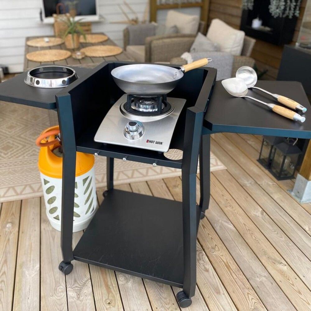 ØSE HOT WOK RUSTFRITT STÅL BAMBUS Ø9CM