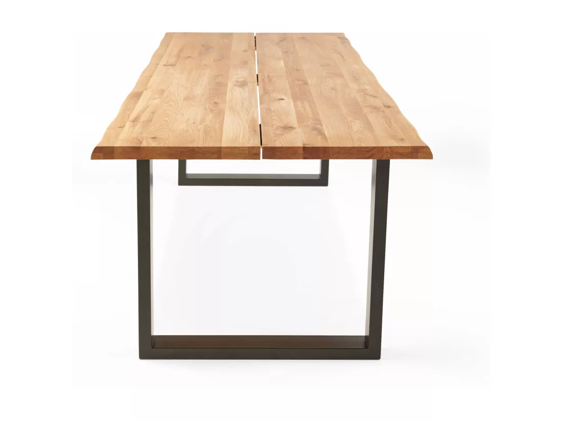 Table à manger en bois bords irréguliers 240 x 95 x 75 cm