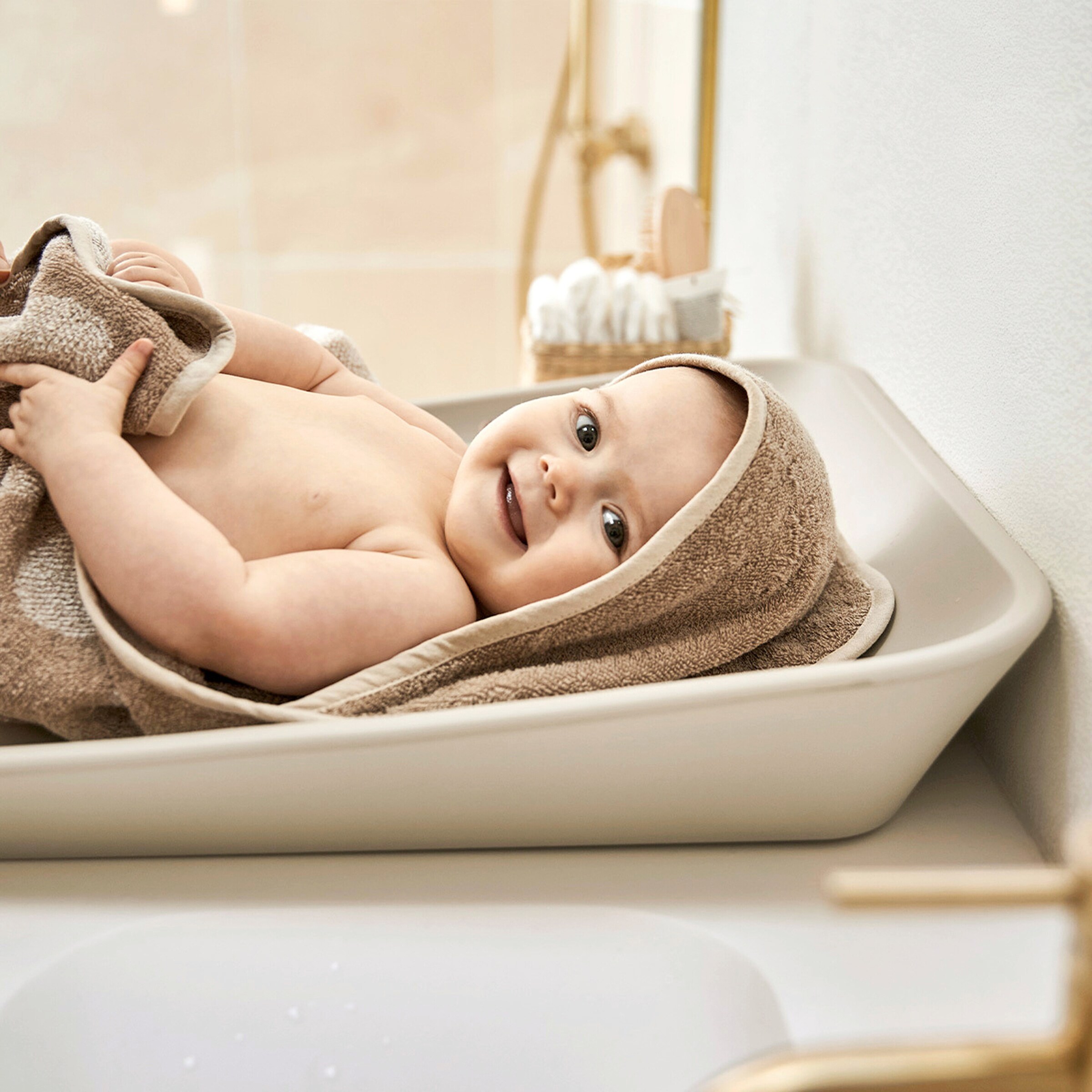 Leander Wickelauflage Matty 50x70 cm cappuccino