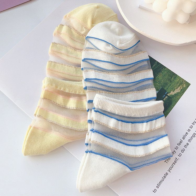 Lychee - Mesh Paneel Sokken