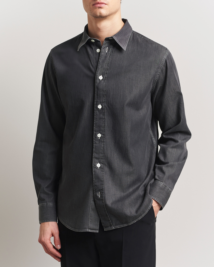 NN07 Colby Denim Shirt Dark Grey