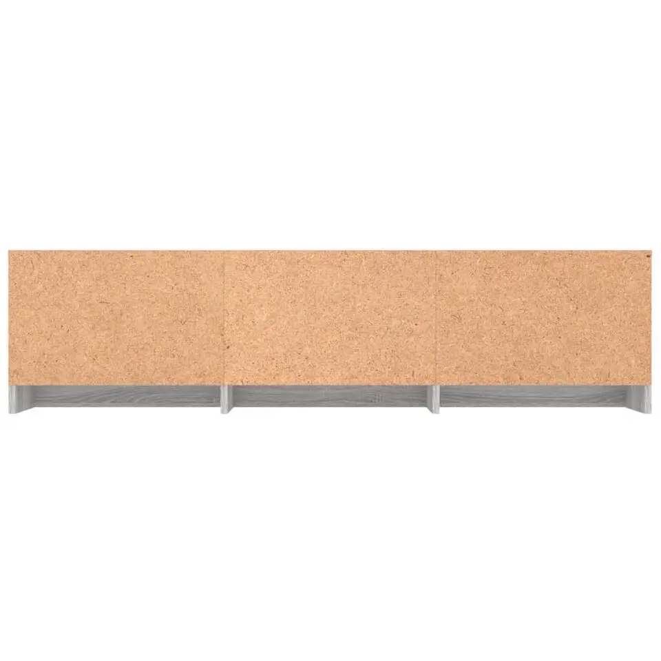 vidaXL - Tv-kast - Grijs - Bewerkt hout