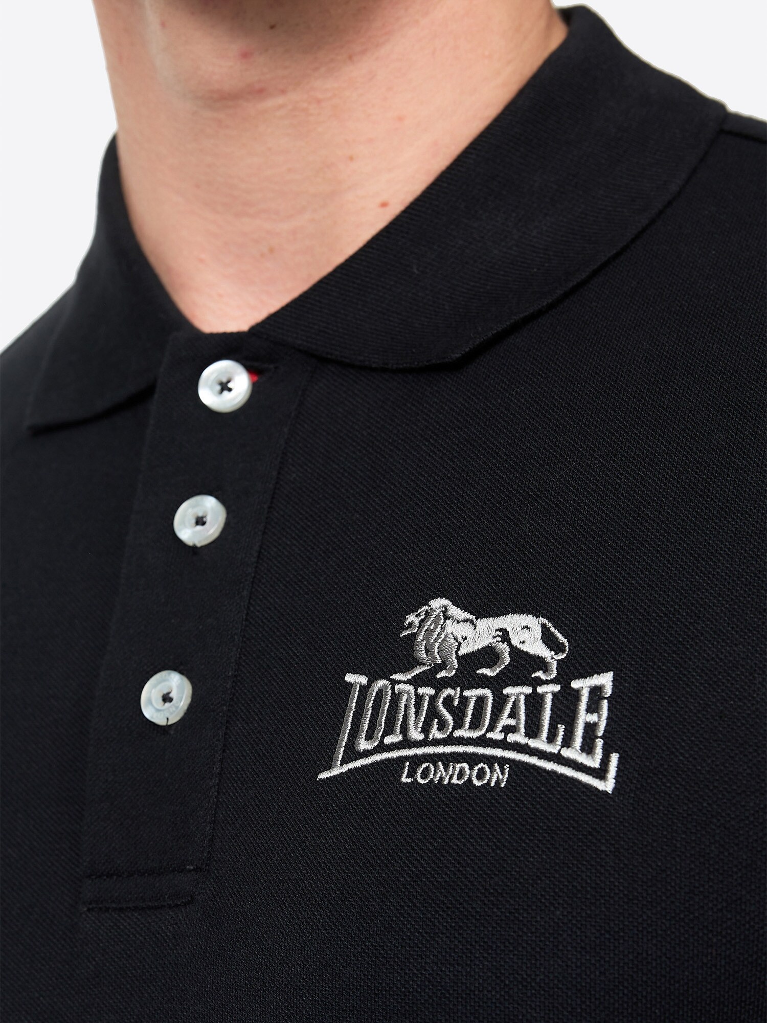 Lonsdale Herren Poloshirt schmale Passform BRUAN