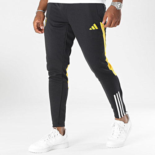 Pantalon Jogging A Bandes Juventus IM1868 Noir Jaune