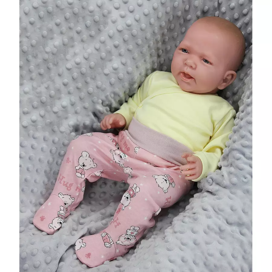 TupTam Baby Hose mit Fuß 5er Pack rosagelb