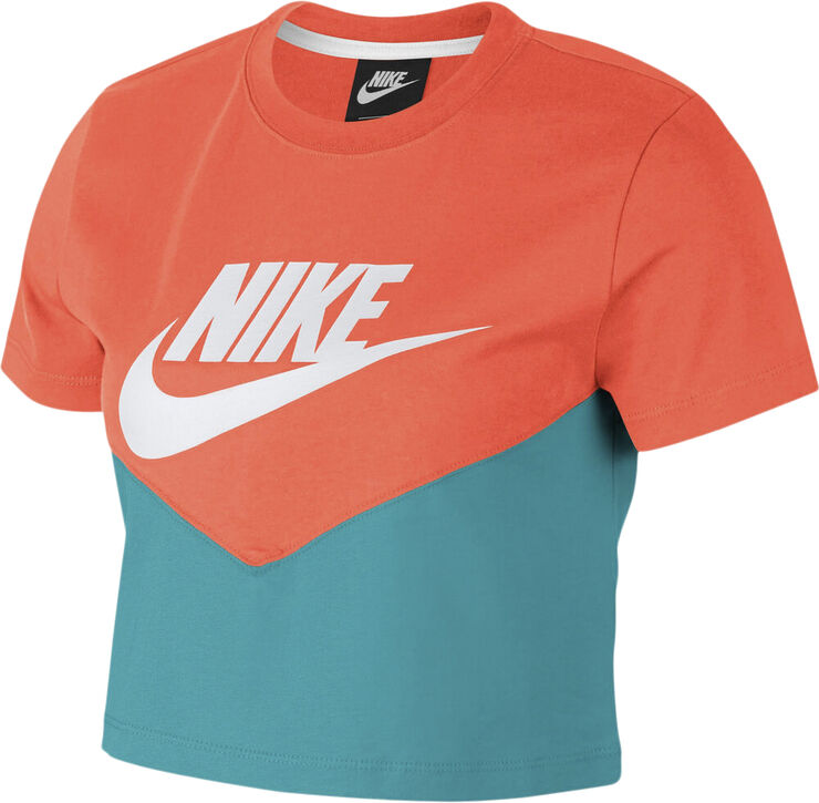 Nike Sportswear Heritage Ss Top Orange