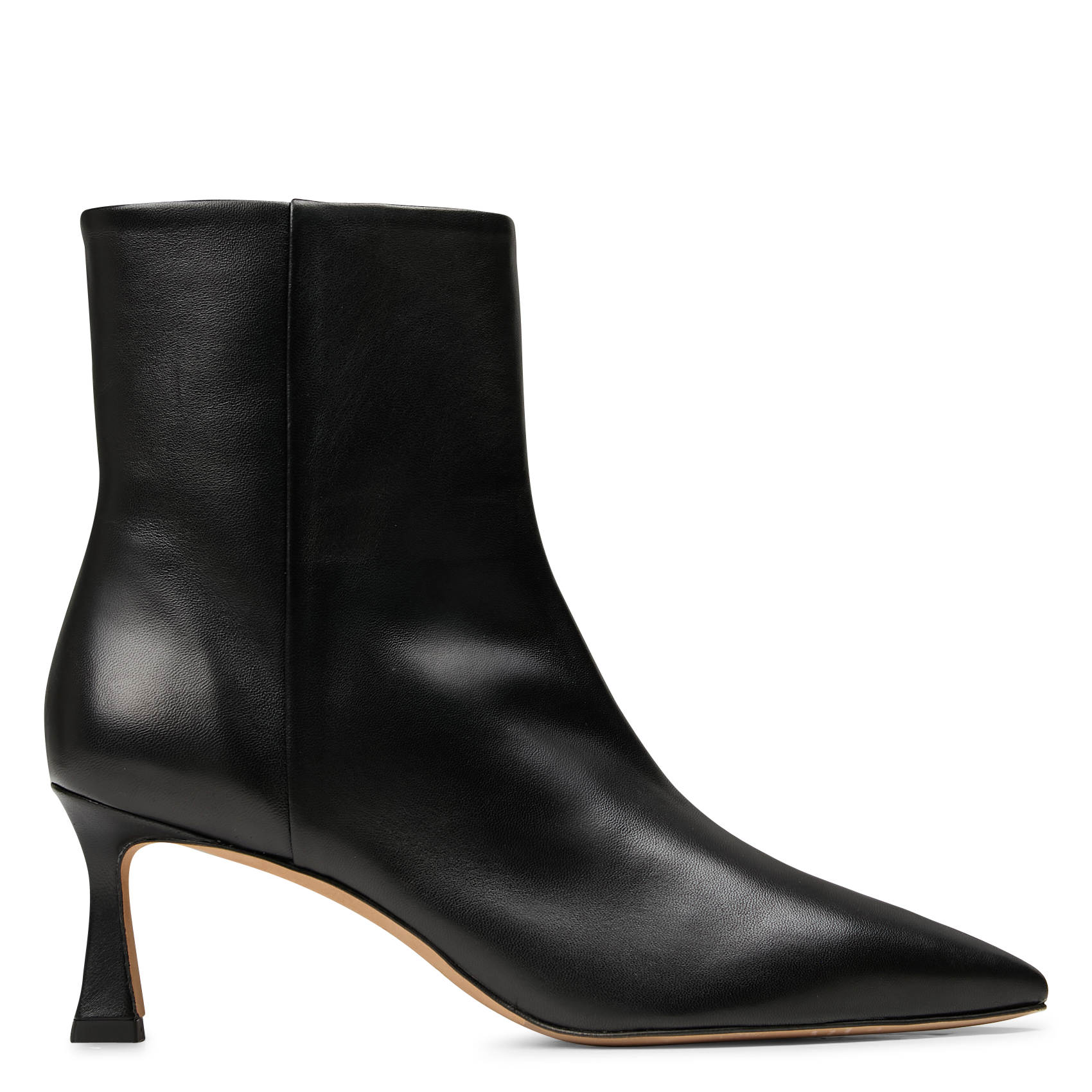 AUDREY - Bottines à talons en cuir | Noir