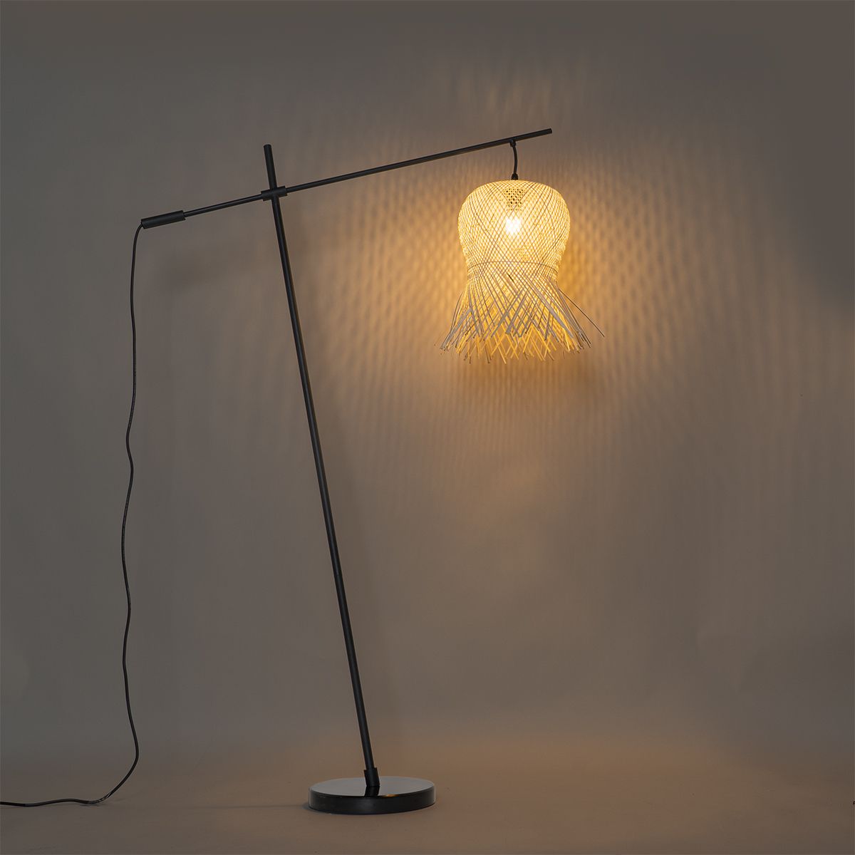 Oosterse buiten vloerlamp bamboe IP44 - Carlos
