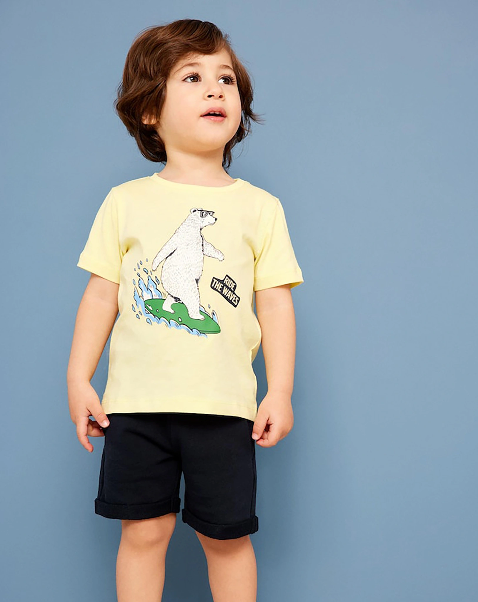 T-Shirt NMMJESO - BEACHBEAR in yellow pear