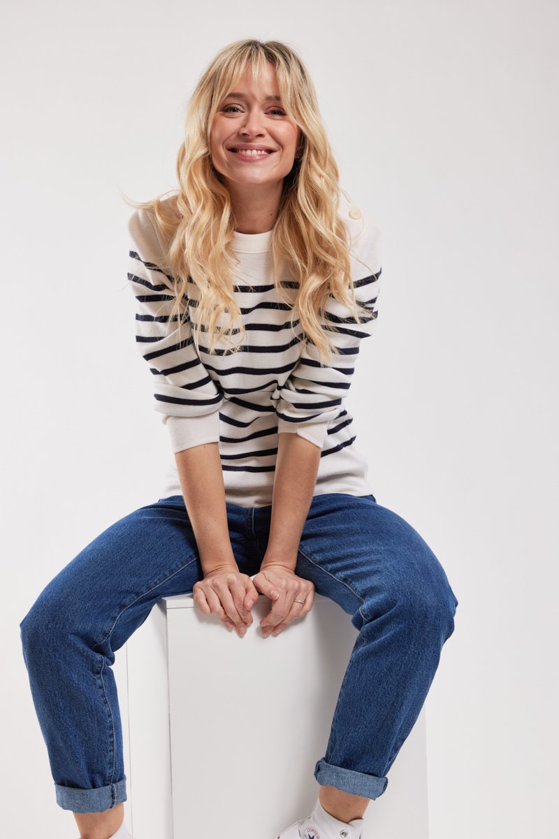 Pull marin rayé 