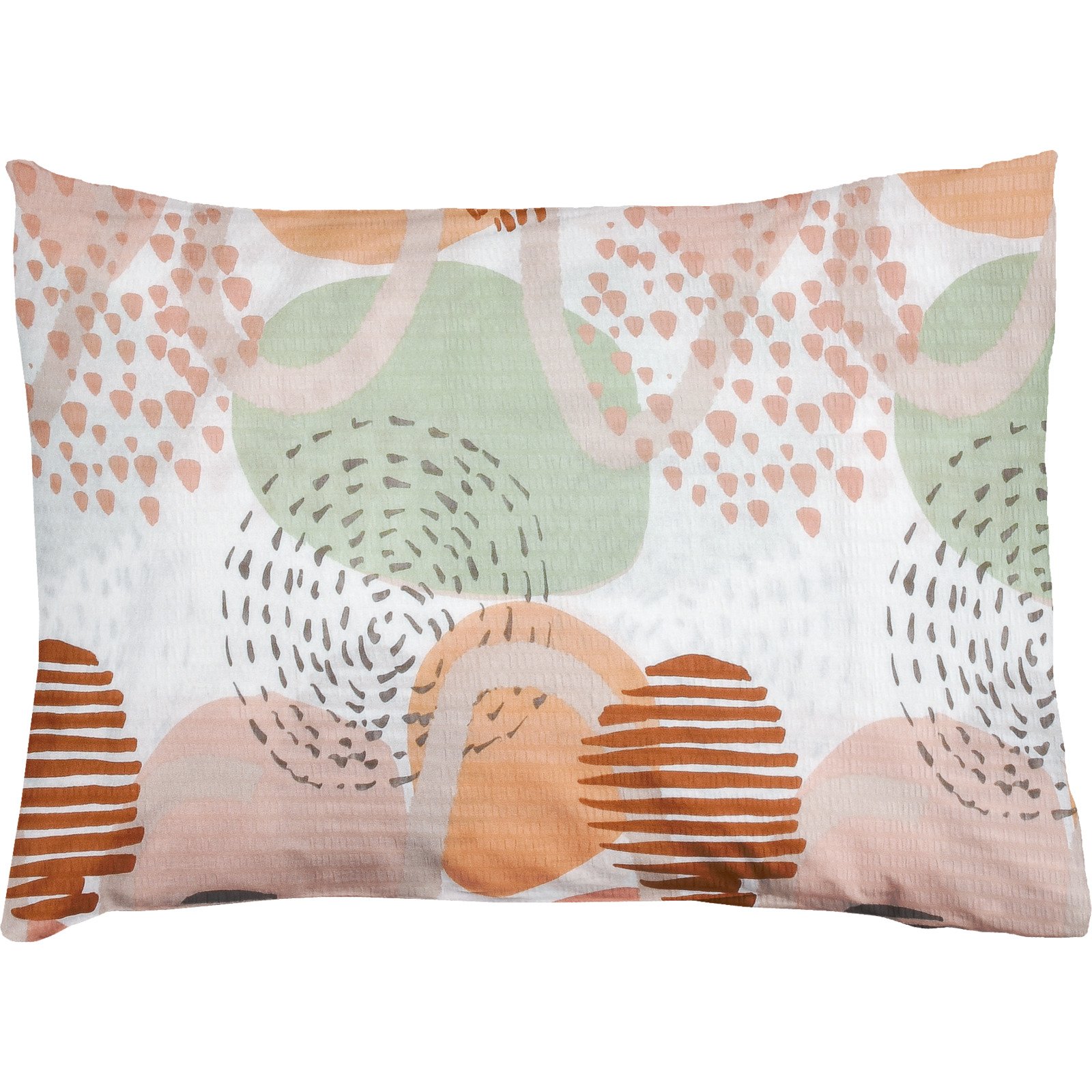 Bettwäsche Seersucker beige 200x210 2x65x65 Bettanzug Fra