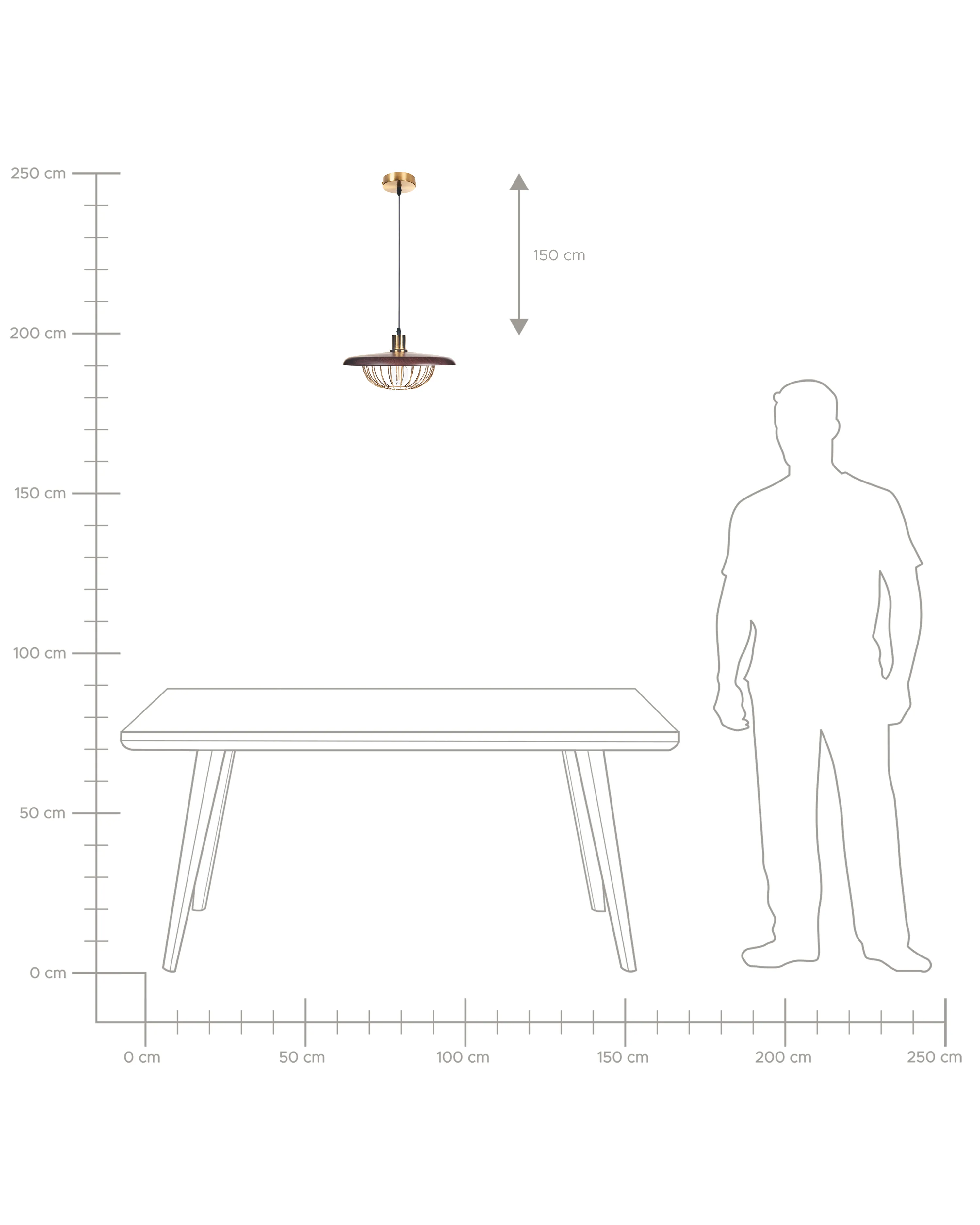 Hanglamp TORDILLO Metaal Goud