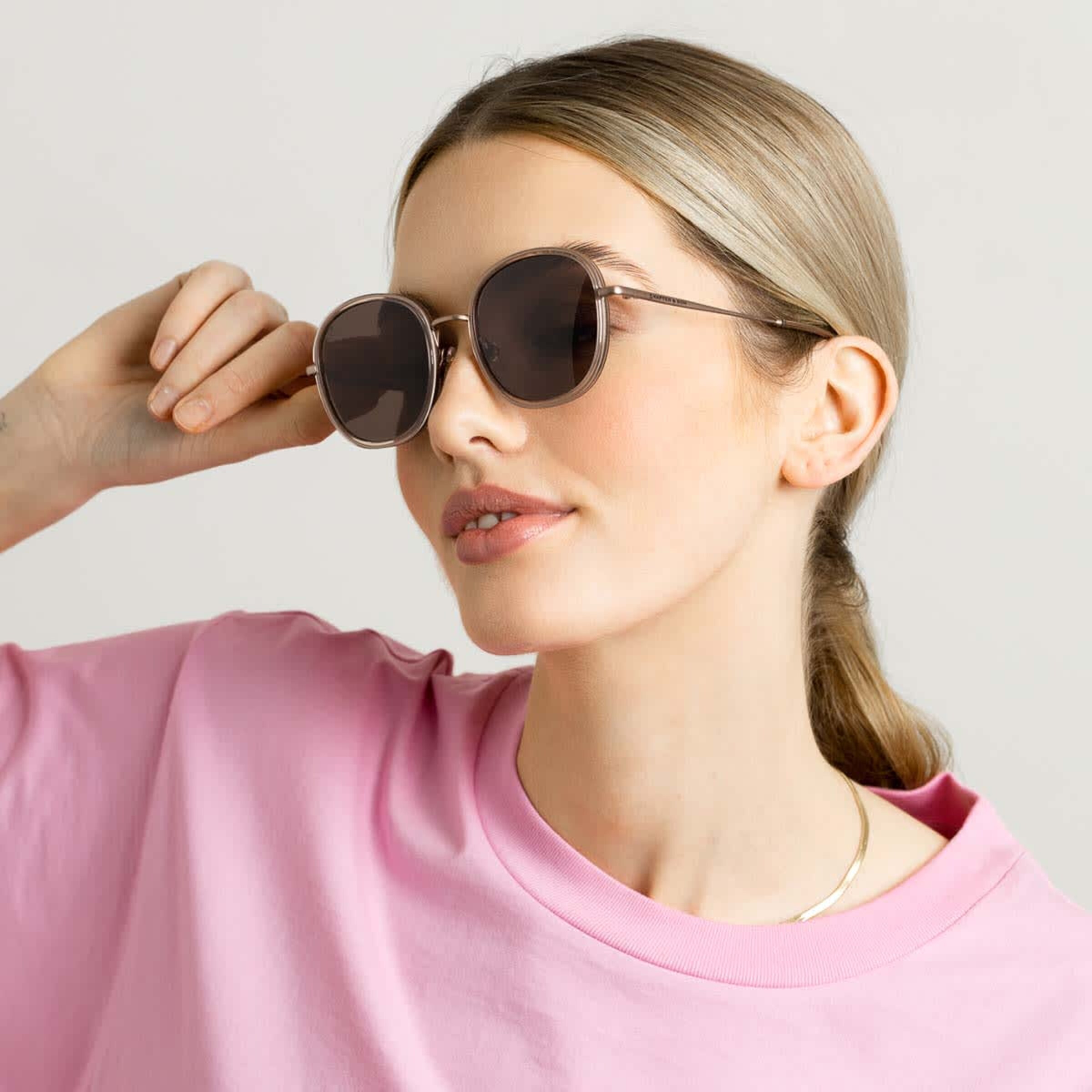 Amsterdam Large Transparent Hazel Brown