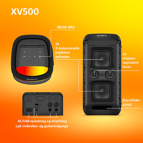 Sony trådløs højttaler SRS-XV500