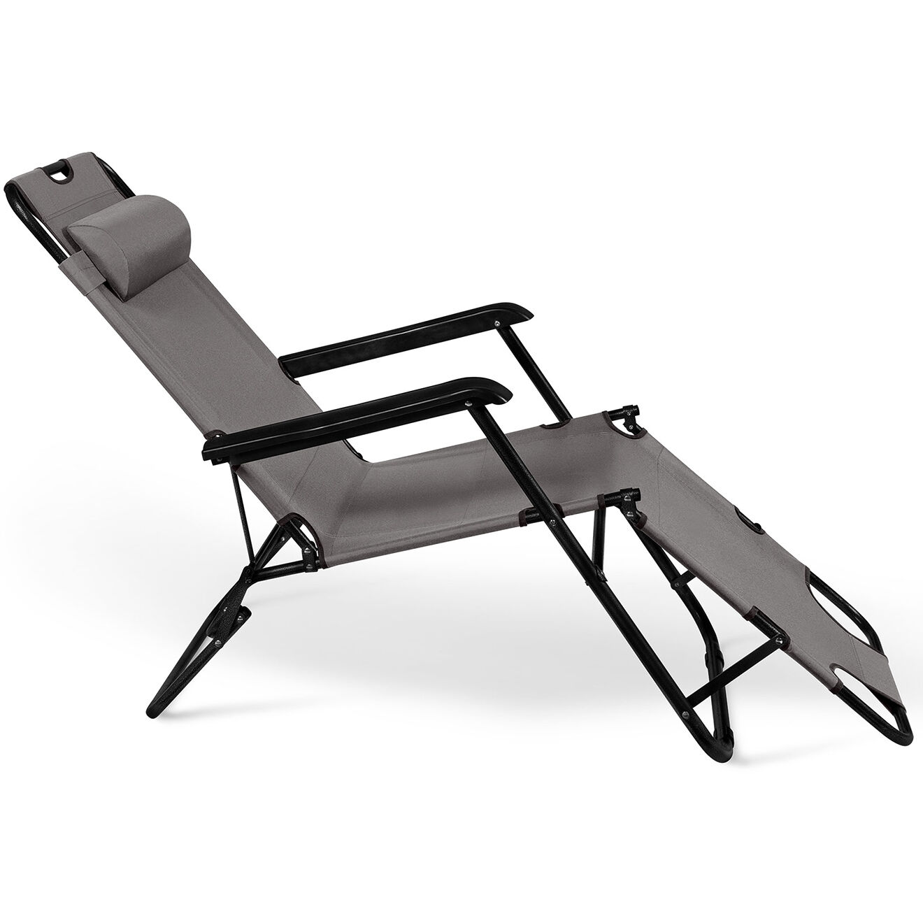 Pratik Garden 2 Transats relax gris - 171x61x33 cm