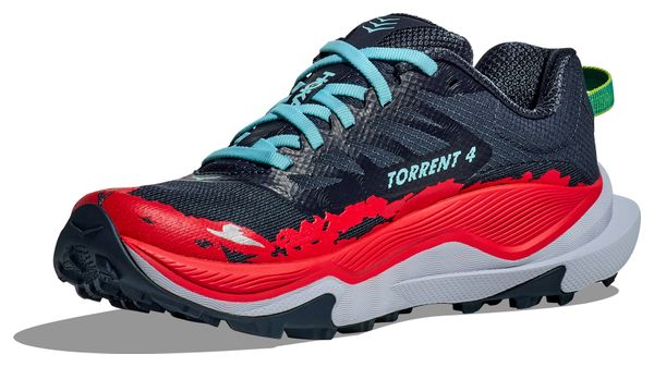 Chaussures Trail Hoka Torrent 4 Bleu/Rouge Femme