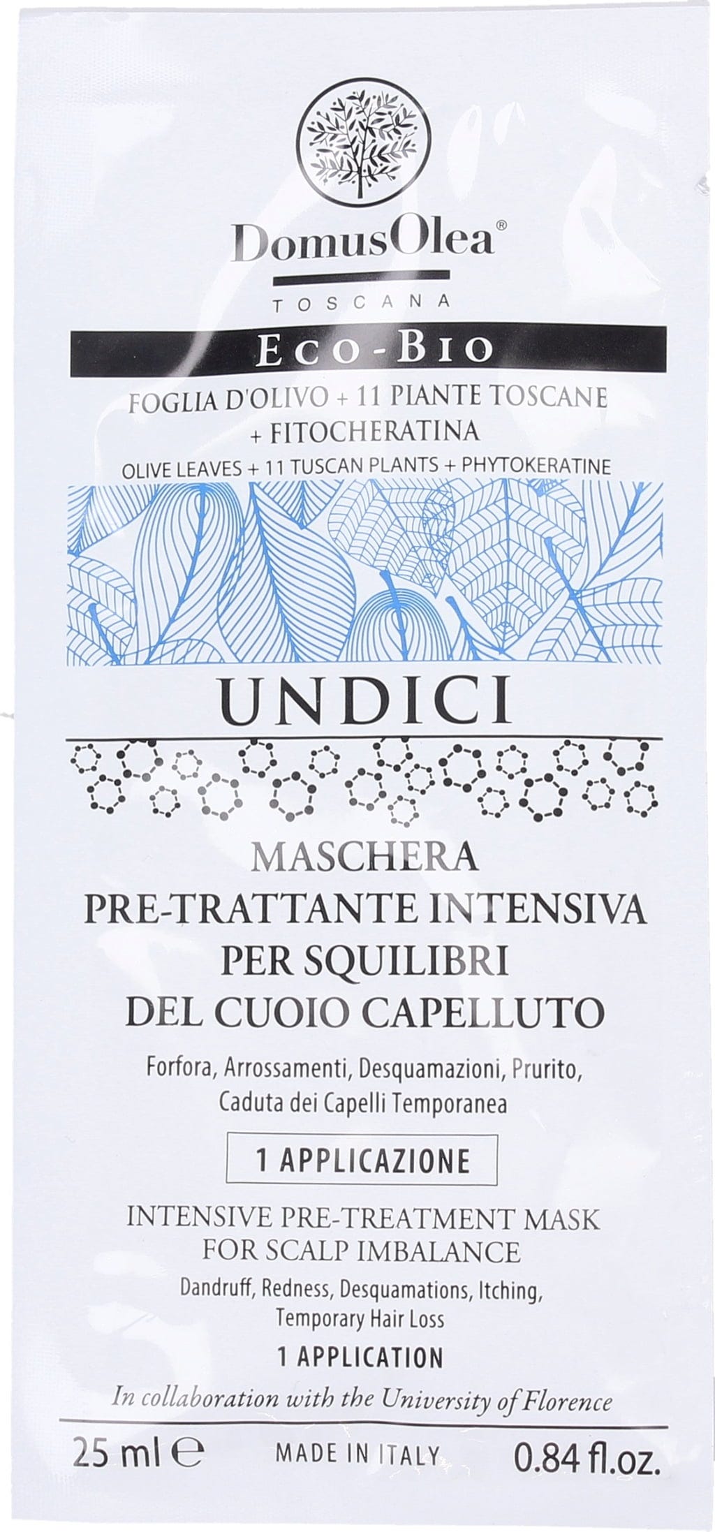 Domus Olea Toscana  UNDICI Vorbehandelnde Intensiv-Maske, 25 ml