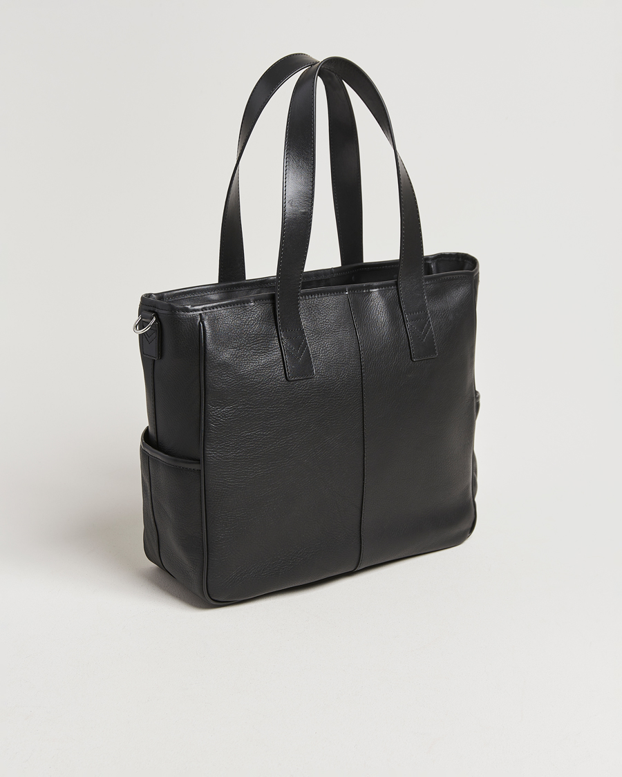 Loake 1880 Grained Leather Tote Black
